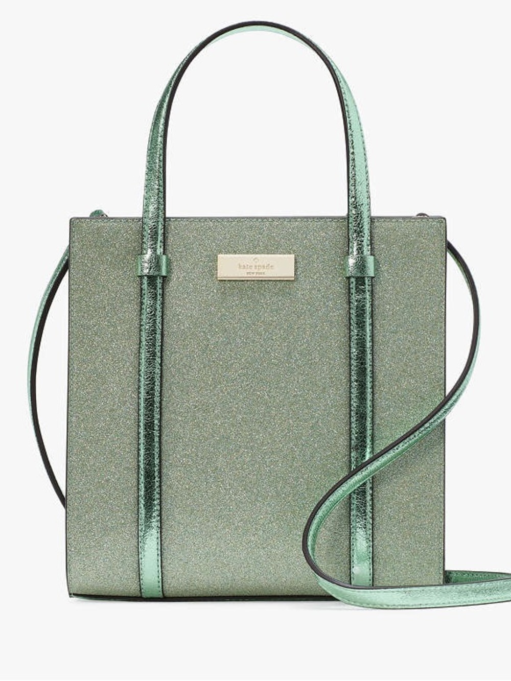 NWOT Kate Spade New York Kenzie Glitter Seagrass Small Tote